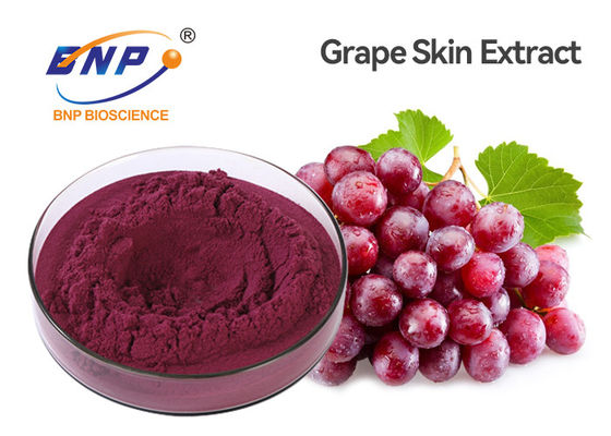 Resveratrol 1%の高性能液体クロマトグラフィーのブドウのフルーツの種はヴィティス・ヴィニヘラの赤い粉を得る