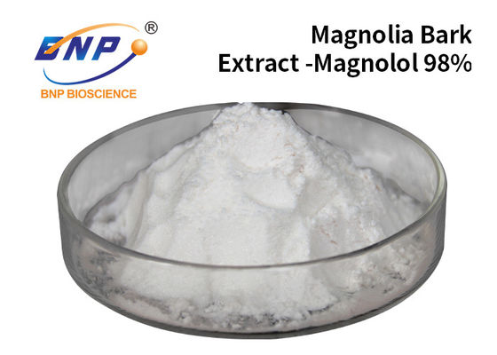 普及した補足のマグノリアの吠え声のエキスMagnolol Honokiolは白い粉にする